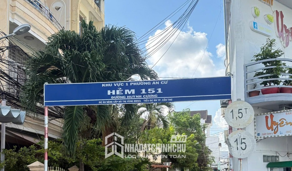 BÁN NHÀ 1 TRỆT 2 LẦU HẺM 151 HUỲNH CƯƠNG - PHƯỜNG AN CƯ, TP CẦN THƠ - 6 TỶ 999 TRIỆU